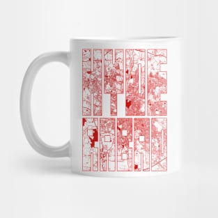 Hyderabad, India City Map Typography - Oriental Mug